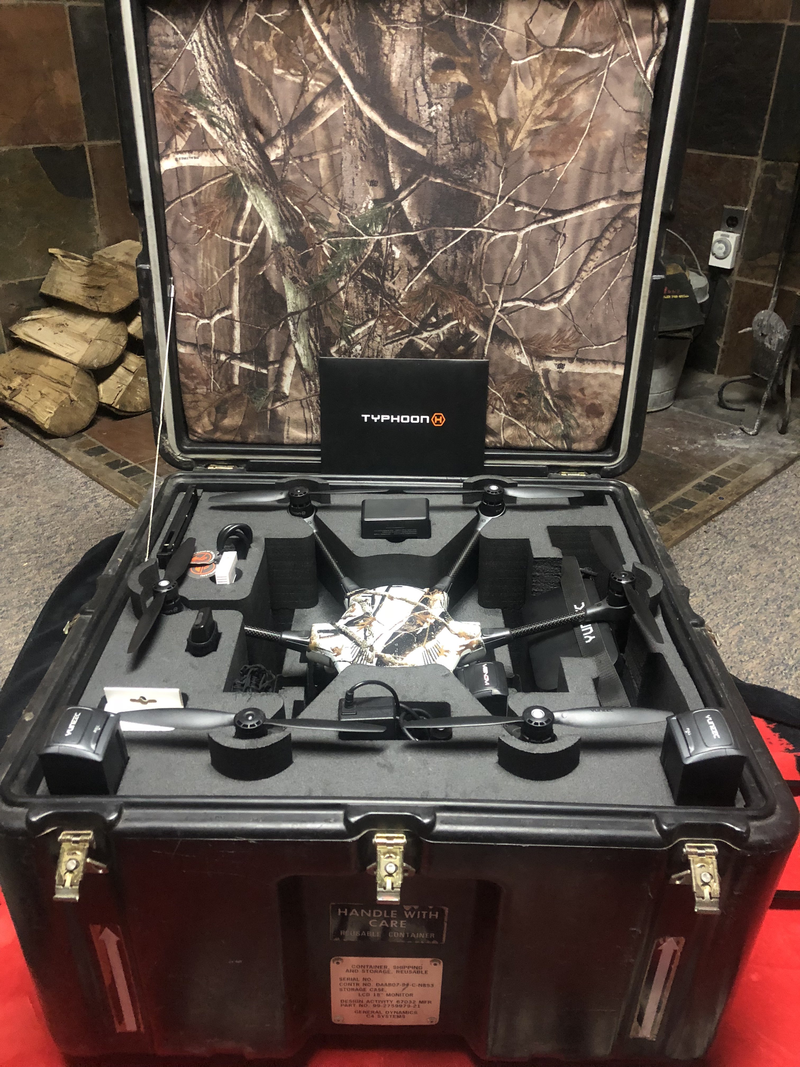 Typhoon h in the case